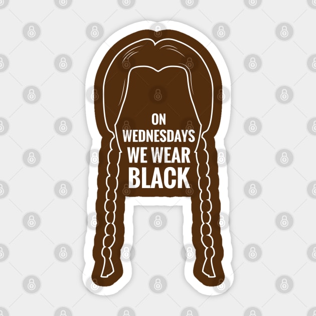 On Wednesdays we wear back Sticker by TeeAgromenaguer